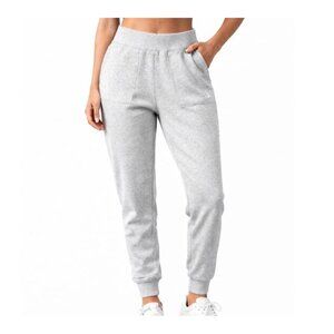 Nike Yoga gray joggers pants pull on POCKETS SZ SM Comfort workout athleisure